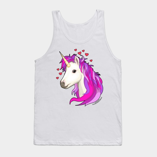 Unicorn Magical Fantasy Creature Novelty Gift Tank Top by Airbrush World